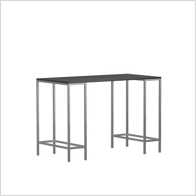 NewYork steel Stehtisch 160 x 80 schwarz V2 schraeg
